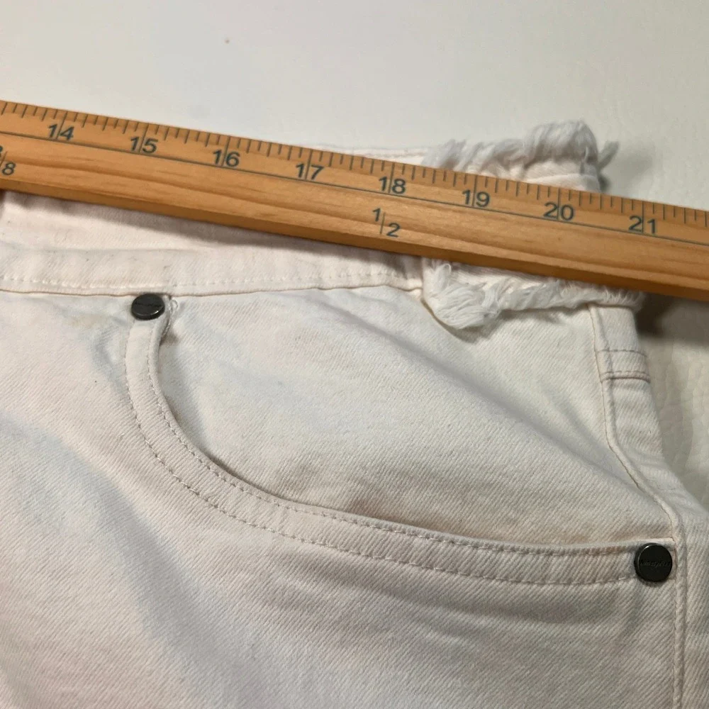 NINEFIVE Patchwork Jeans Mens 42 White Deconstructed Frayed Stacked Denim Grunge